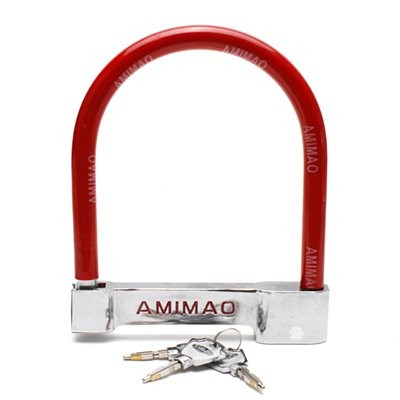 Khoá U chống trộm màu đỏ - Aminao LK606
