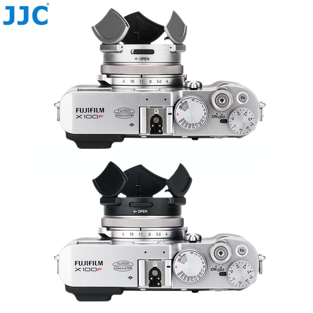 JJC Nắp ống kính tự động dành cho máy ảnh Fujifilm X100 X100V X100S X100T X100F X70, Tự động mở và đóng Không có nắp bảo vệ ống kính làm mờ nét
