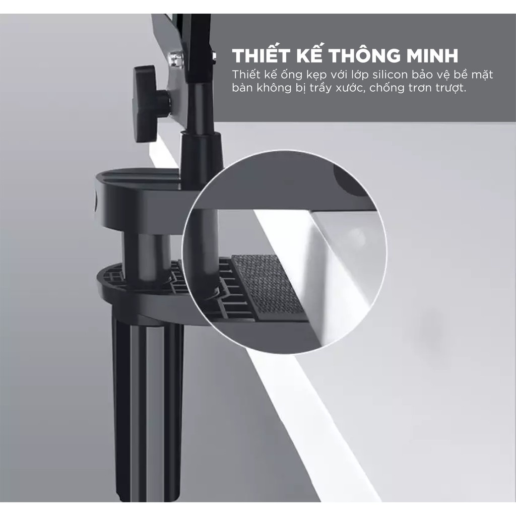 Giá đỡ điện thoại, máy tính bảng kẹp bàn UGREEN LP142 | Chất liệu kim loại | Xoay góc 90 độ | Bảo Hành 18 Tháng 1 Đổi 1.