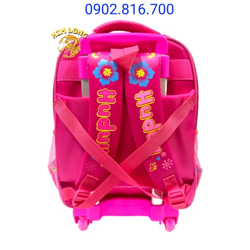 Ba lô cần kéo đi học cho bé gái cấp 1 hình Kitty - Huduy
