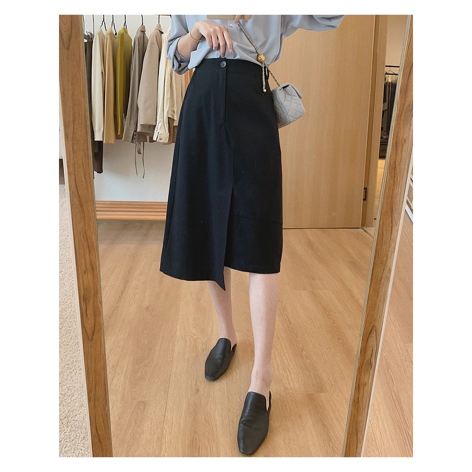 CHÂN VÁY LỆCH TÀ | GIẤU BỤNG | VẢI DỊU DA | BigBuy360 - bigbuy360.vn