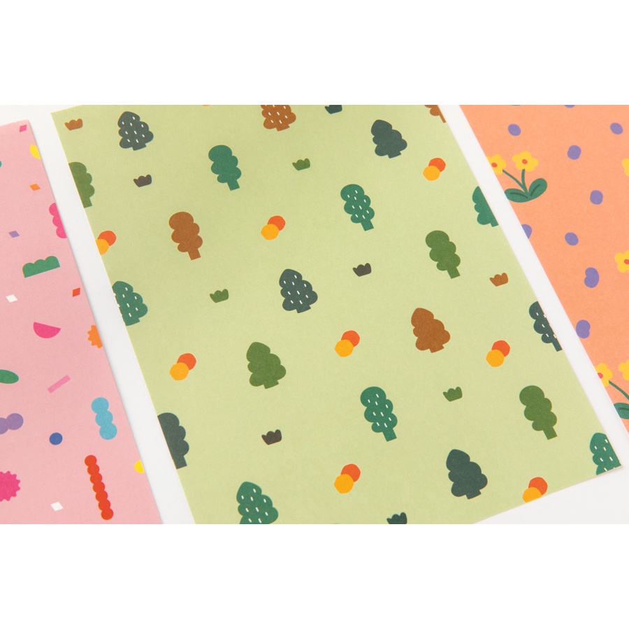 Set Sticker ARTBOX Hàn Quốc Trang Trí Sổ Tay Nhật Ký In Họa Tiết Thiên Nhiên