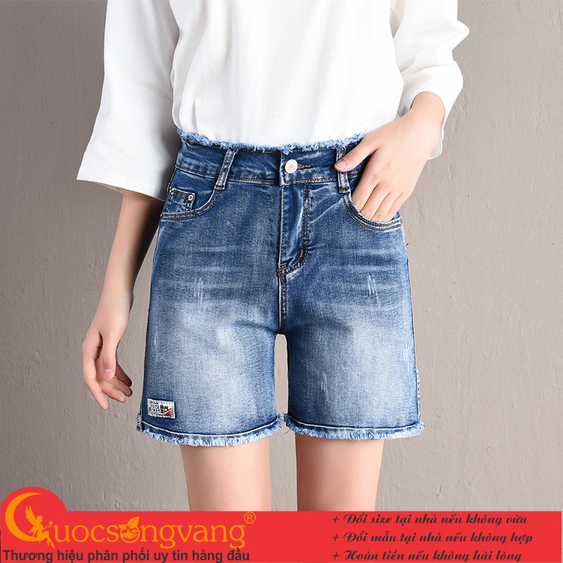 Quần short jean nữ jeans cotton quần đùi nữ đẹp GLQ130 Cuocsongvang