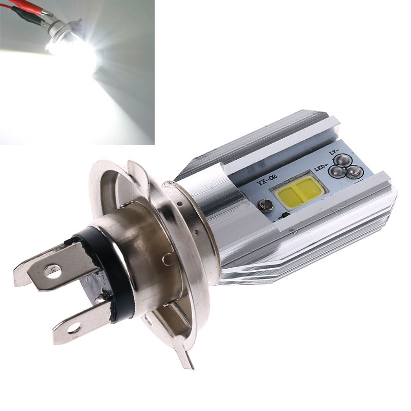 Đèn pha xe máy 12W H4 LED DC 6-80V