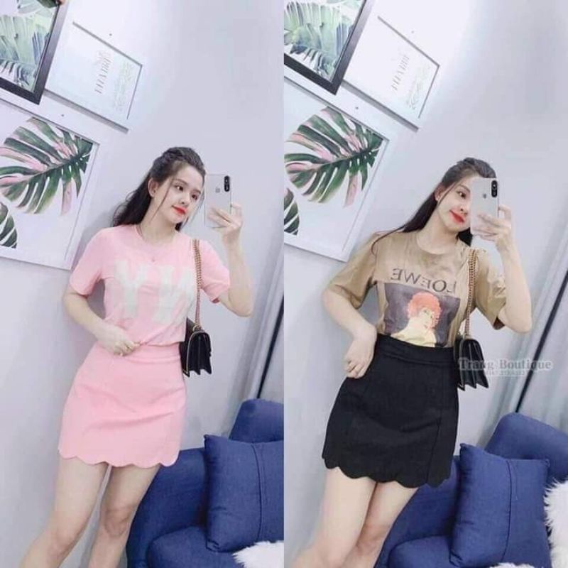 Chân váy răng cưa nữ tính