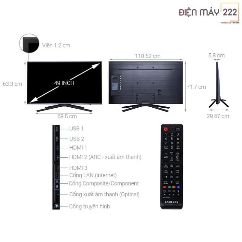 [Freeship HN] Smart Tivi Samsung 49 inch UA49N5500 Hàng chính hãng