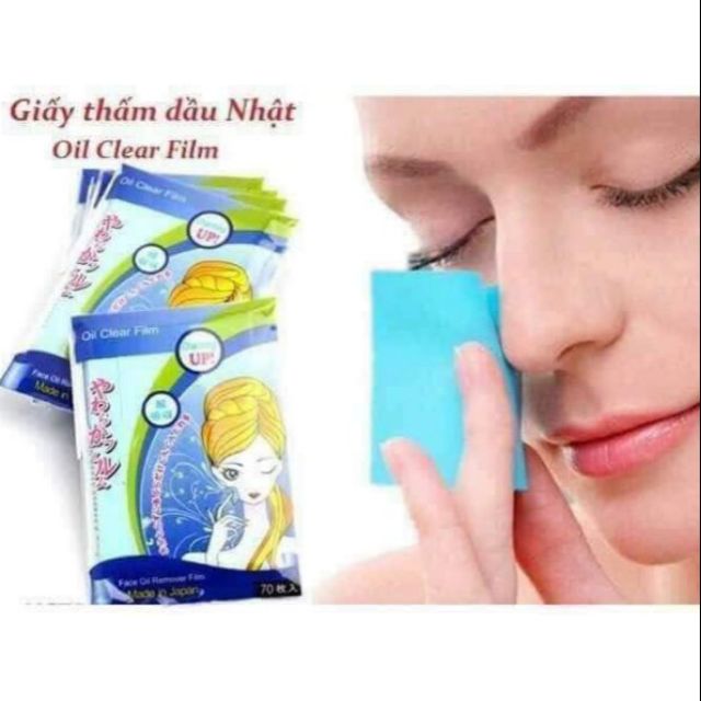 Giấy thấm dầu Jomi Nhật Bản 70 tờ Oil Clear Film ( Đầy Đủ Tem Nhập Khẩu)