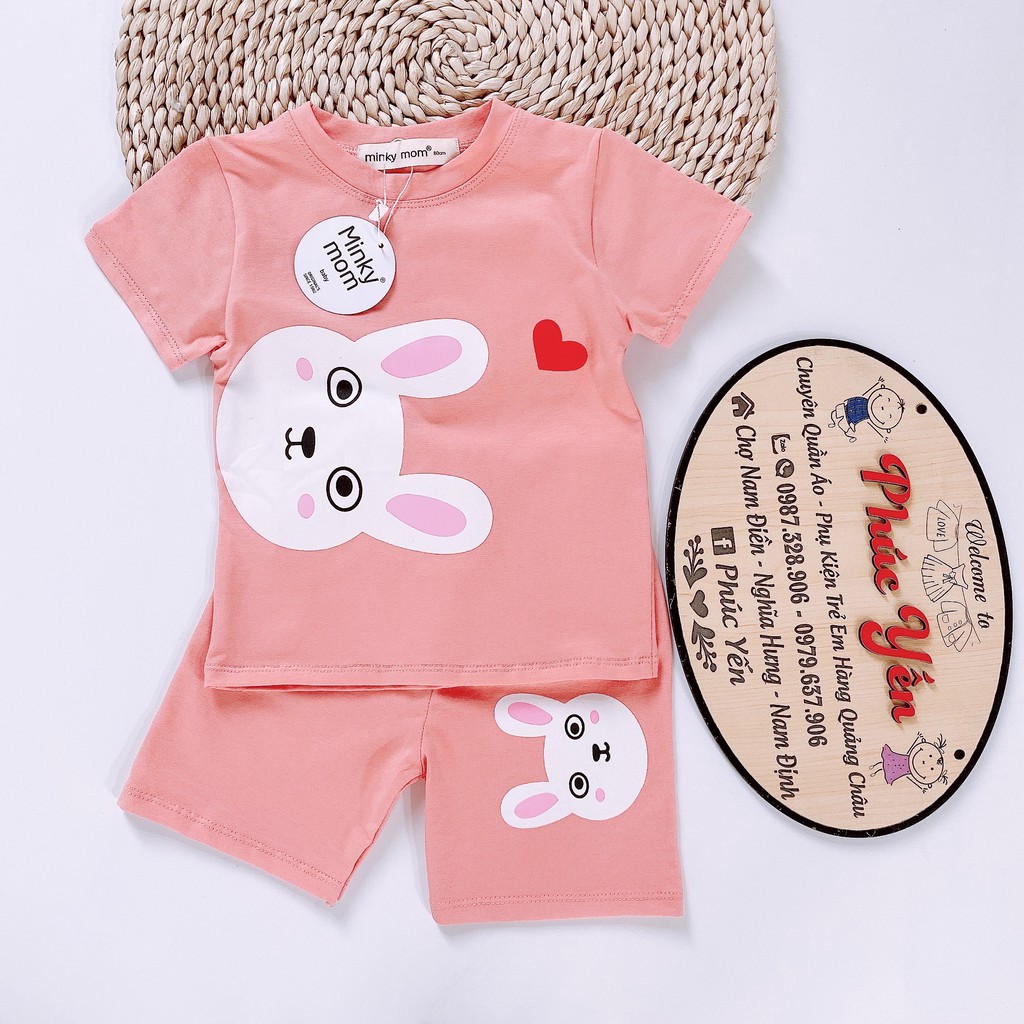 Sale !!! Bộ Cộc Tay Cotton 100 % Hàng Minky Mom Họa Tiết Gấu Vàng- Hổ Cho Bé (Sz  từ 8-18kg) (1444) Shop Phúc Yến