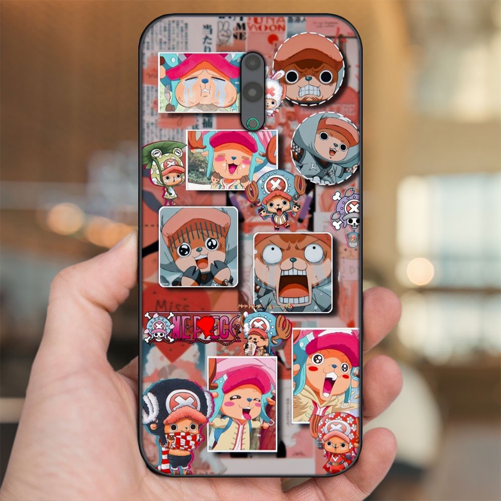 Ốp lưng Oppo Reno viền đen in hình Chopper One Piece Đảo Hải Tặc