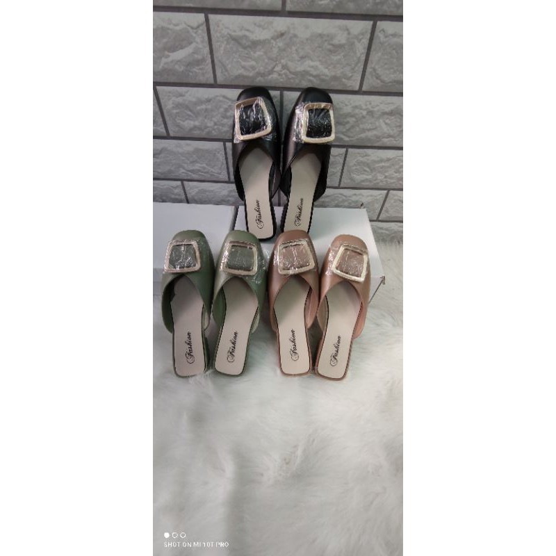 Giày sục nữ, dép nữ búp bê đế bệt mũi vuông hot trend 3 màu Đen - Xanh - Nâu - TGS122 | BigBuy360 - bigbuy360.vn