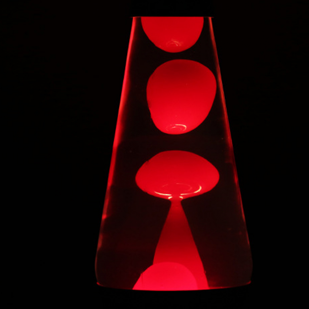 Đèn ngủ dung nham đế màu bạc bền bỉ sáng tạo trang trí nhà cửa