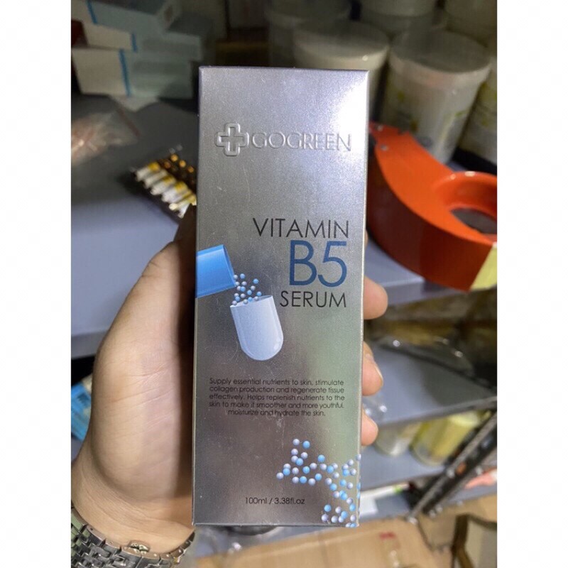 Serum ViTaMin B5 GoGreen chuyên phục hồi da yếu mỏng da sau bắn laser