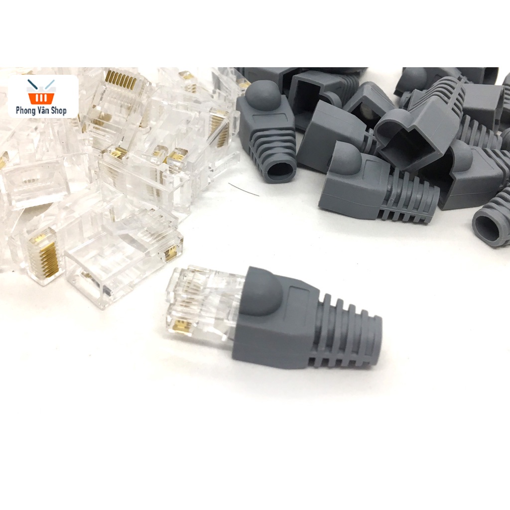 20 Đầu bấm RJ45 - Có đuôi bảo vệ