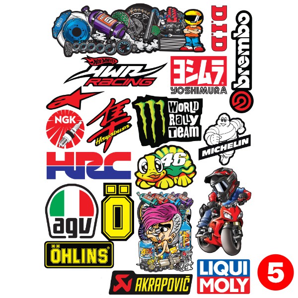 Combo Tem Dán Xe - Team Xe Ex 150 Winner Wave Vario - Team Dán Xe Không Thấm Nước