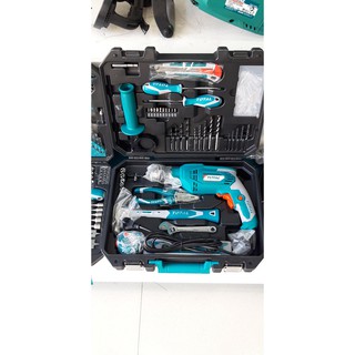 Bộ máy khoan búa 101 chi tiết Total THKTHP1012E