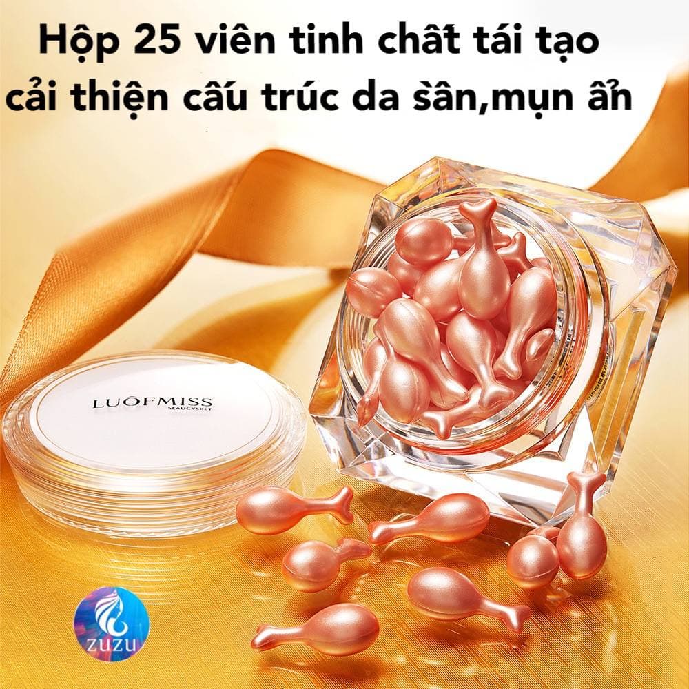 Tinh chất Hyaluronic Acid dạng viên nang dưỡng ẩm thu nhỏ lỗ chân lông nuôi dưỡng và phục hồi làn da