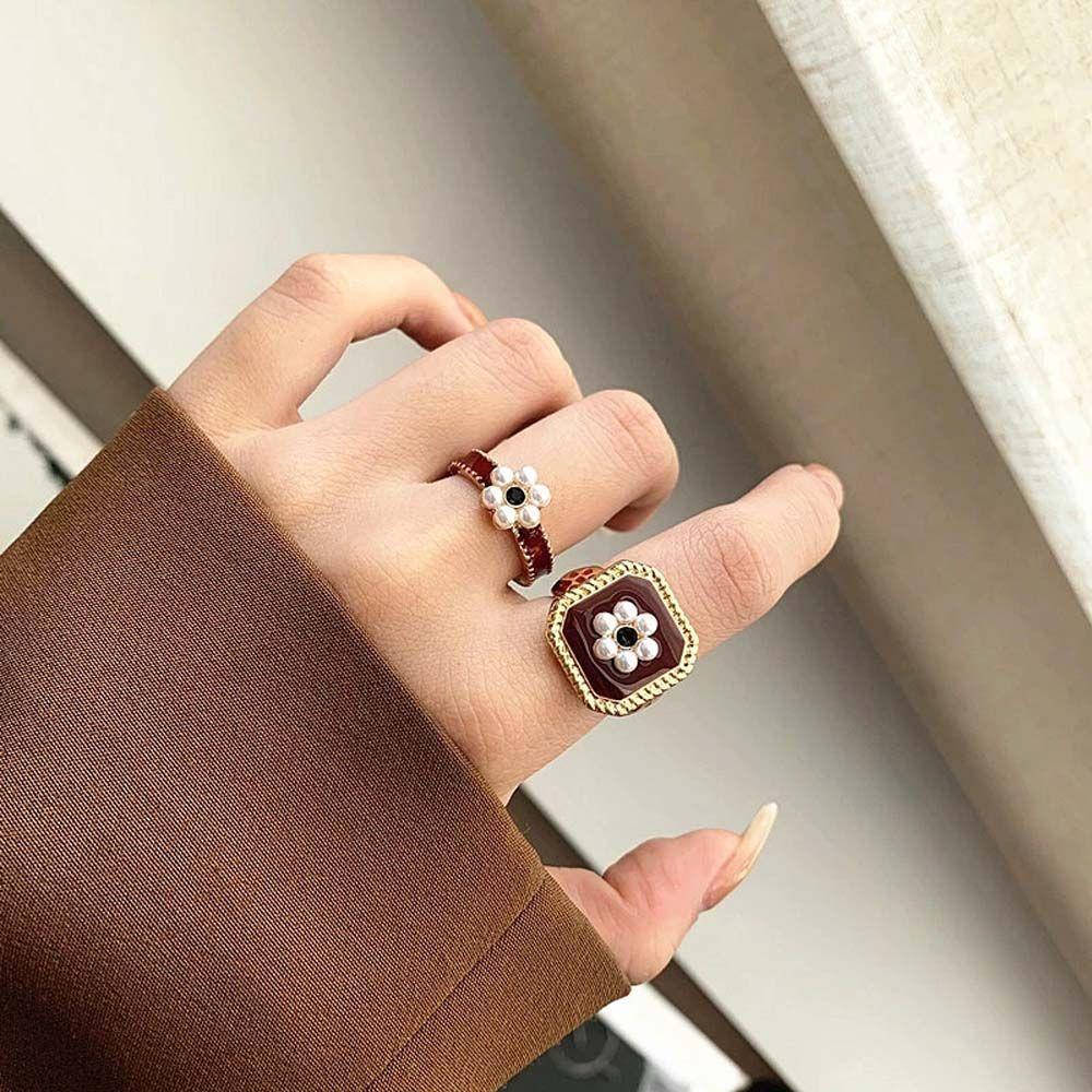 Nhẫn Hình Học Phong Cách Cổ Điển Thời Trang Cho Nữ