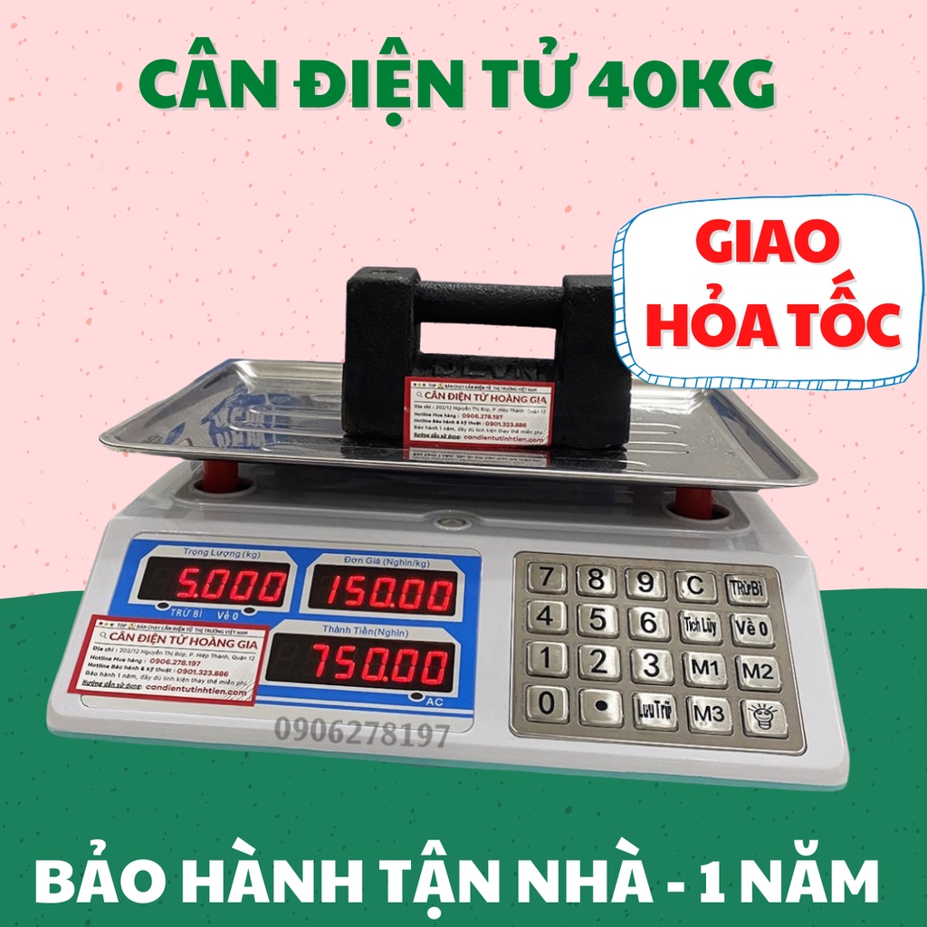 Cân điện tử 30kg K019 - Chuyên Cân Trái Cây, Tạp Hóa, Thịt
