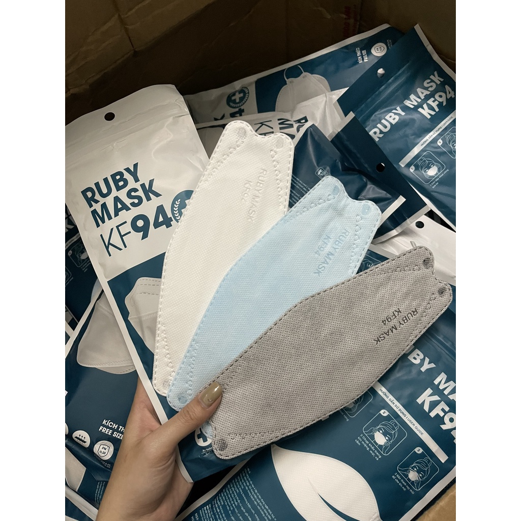 KHẨU TRANG RUBY MASK KF94 4D (Túi 10 cái) | BigBuy360 - bigbuy360.vn