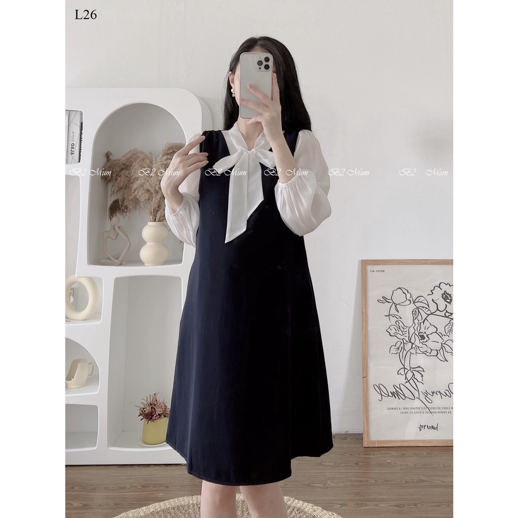 L26 Yếm bầu xuông trơn (giá trên chưa bao gồm áo)