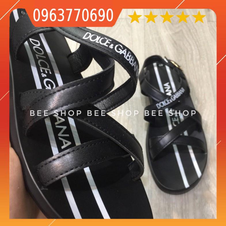 Dép quai hậu DG da bò đế cao su - Dép sandal DG nam - Dép xỏ ngón - Bee Shop