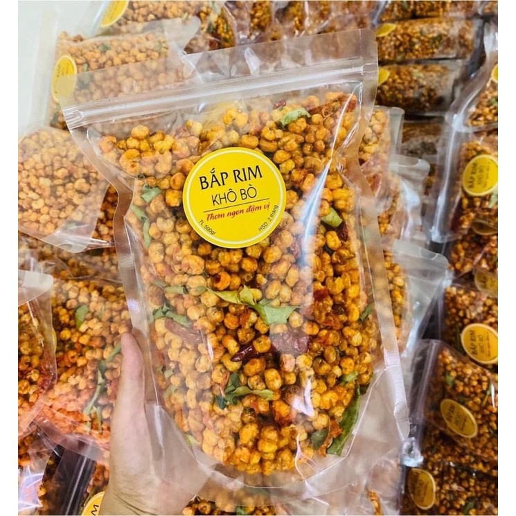 Ngô rim khô bò lá chanh handmade 42k/1 gói 500g