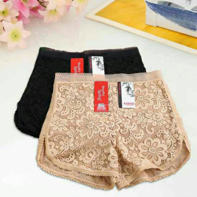 Quần đùi ren 2 lớp mặc trong váy/ mặc ở nhà