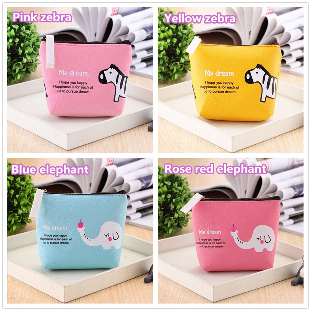 Ví In Hình Động Vật Ngựa Vằn Nhiều Màu Dễ Thương Cho Bé