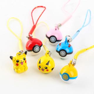 Pokemon Pikachu BóNg HoạT HìNh  Keychain TúI Cô GáI Dễ ThươNg MặT DâY ChuyềN Xe HơI