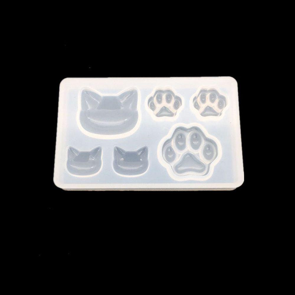 FORBETTER Khuôn Silicone Hình Dấu Chân Gấu Làm Trang Sức