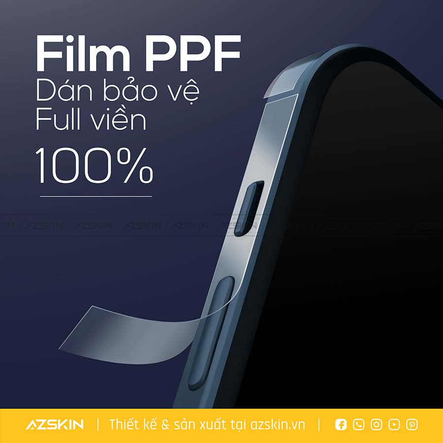 Dán Viền IPhone Film PPF Nhập Khẩu Cao Cấp, Dán Cho Mọi Dòng Từ IPhone X - 13 Pro Max | Cắt  Khuôn Sẵn, Đầy Đủ Phụ Kiện