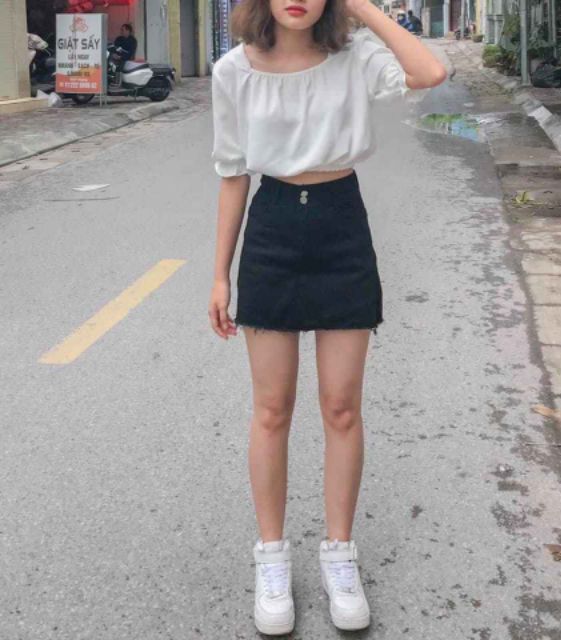 Áo croptop chun eo