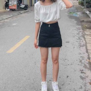 Áo croptop chun eo
