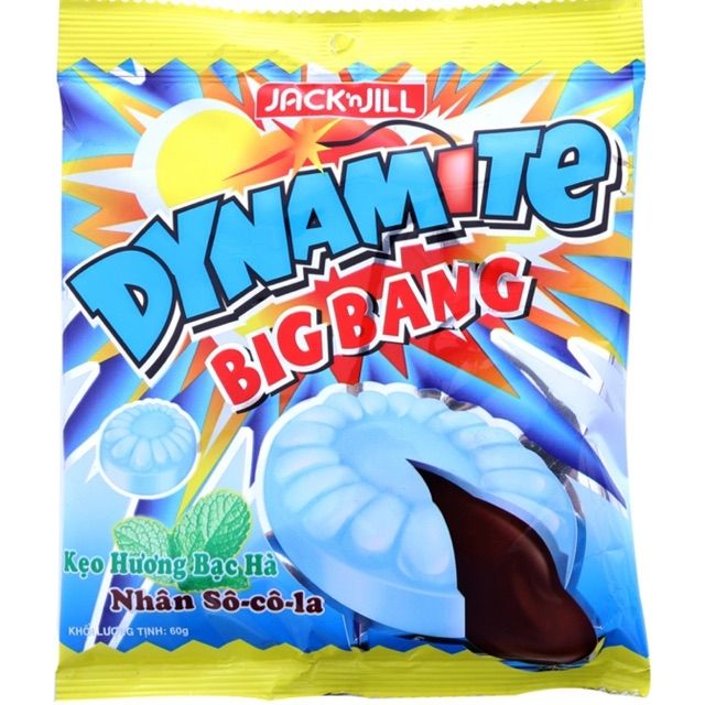 Kẹo The Nhân Socola Dynamite gói 120g