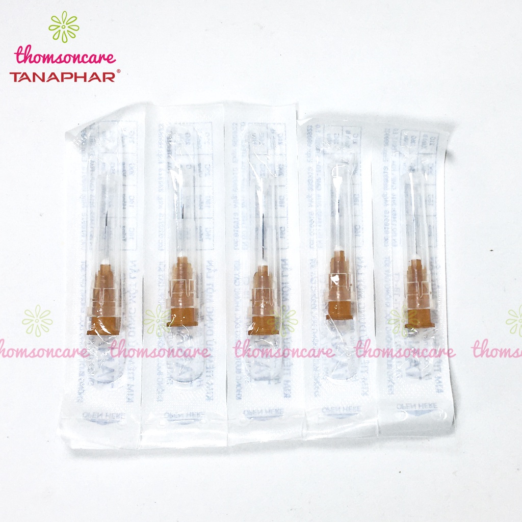 Hộp 100 Kim tiêm Tanaphar đủ các loại 18G; 20G; 23G; 25G; 26G - tiêu chuẩn Châu Âu, tiệt trùng