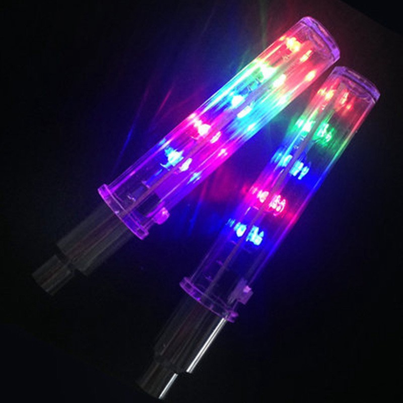 Đèn Led Gắn Van Xe Đạp,Xe Máy,Ô Tô Kiểu 5 BÓNG LED-Đèn 5 bóng LED Gắn Van Bánh Xe Đạp