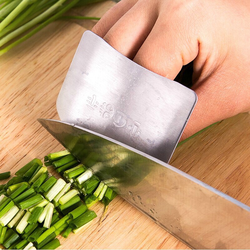 【Có hàng sẵn】INOX 304 Dụng cụ bằng thép không gỉ bảo vệ ngón tay khi thái thực phẩm