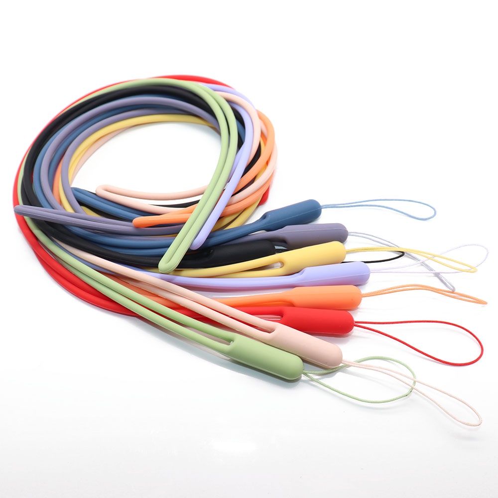 Dây Đeo Điện Thoại / Thẻ ID Bằng Silicon Dài Tiện Dụng