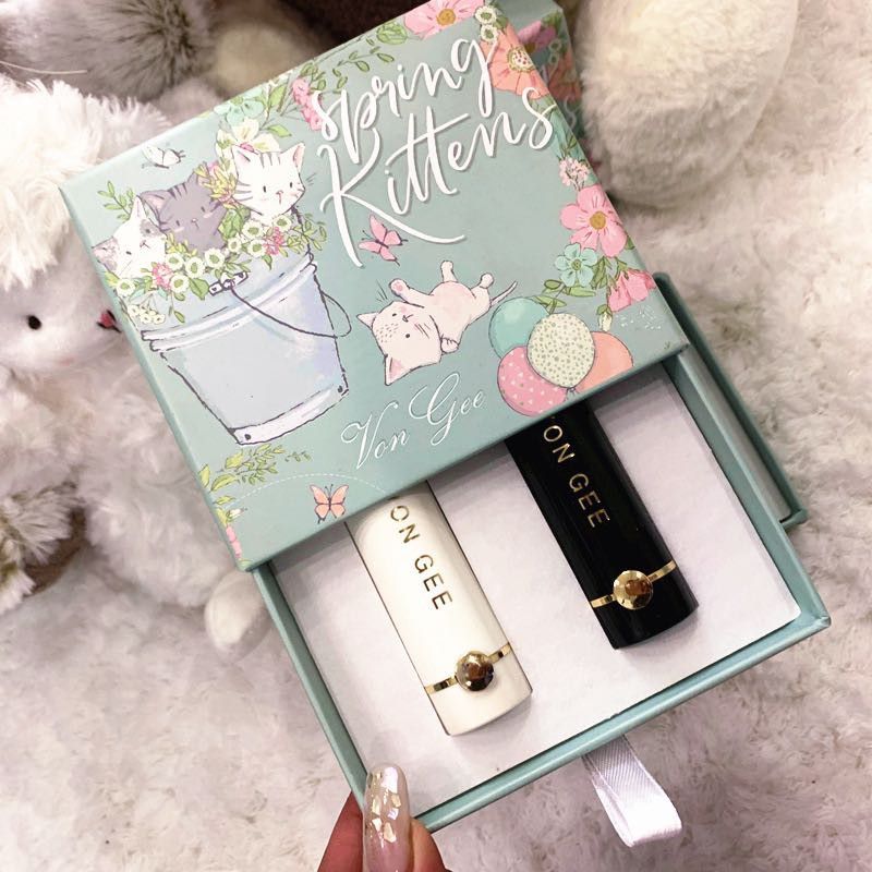 Hộp 2 cây son lì SpringKittens hộp xanh | BigBuy360 - bigbuy360.vn