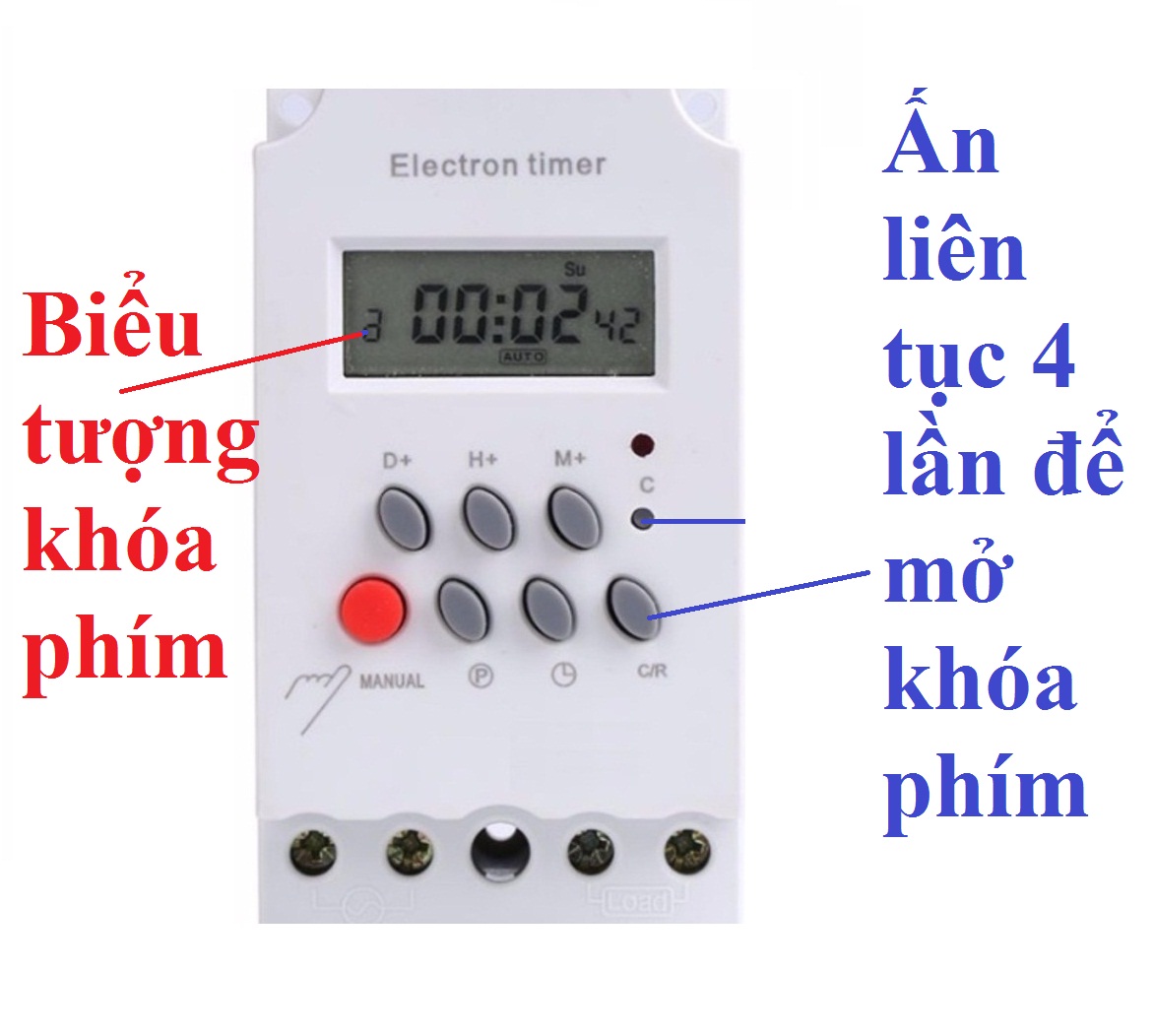 Thiết bị hẹn giờ bật tắt đèn đường máy bơm nước công suất lớn 3000W 25A 220V KG316T PIN TỰ SẠC MẪU MỚI NHẤT