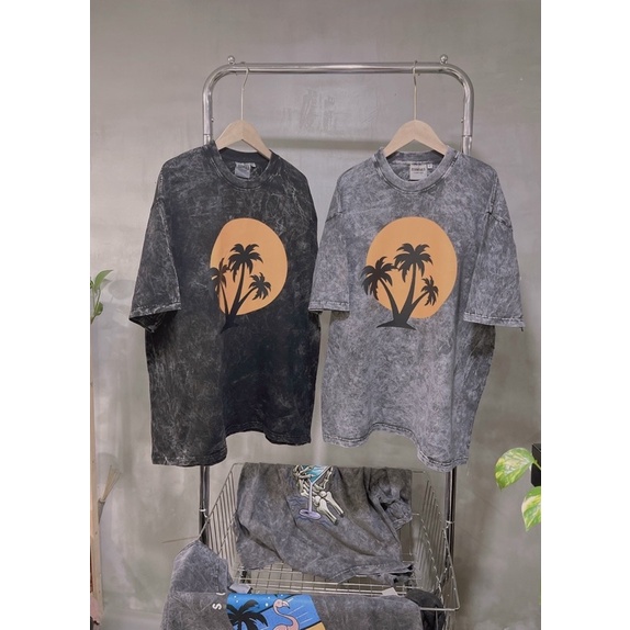 ÁO THUN TAY LỠ COTTON WASH IN HÌNH FORM UNISEX NAM NỮ (kèm ảnh thật)