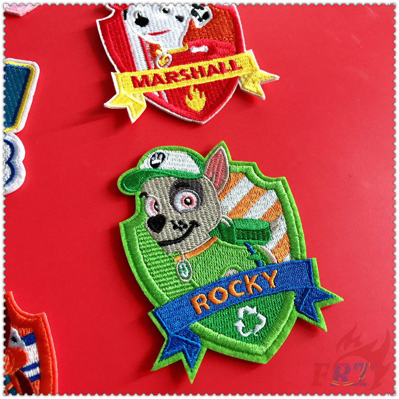 ✿ Phim Hoạt Hình:Paw Patrol Series 03 Miếng Vá Sắt ✿ 1 Sticker Ủi Thêu Hình Huy Hiệu