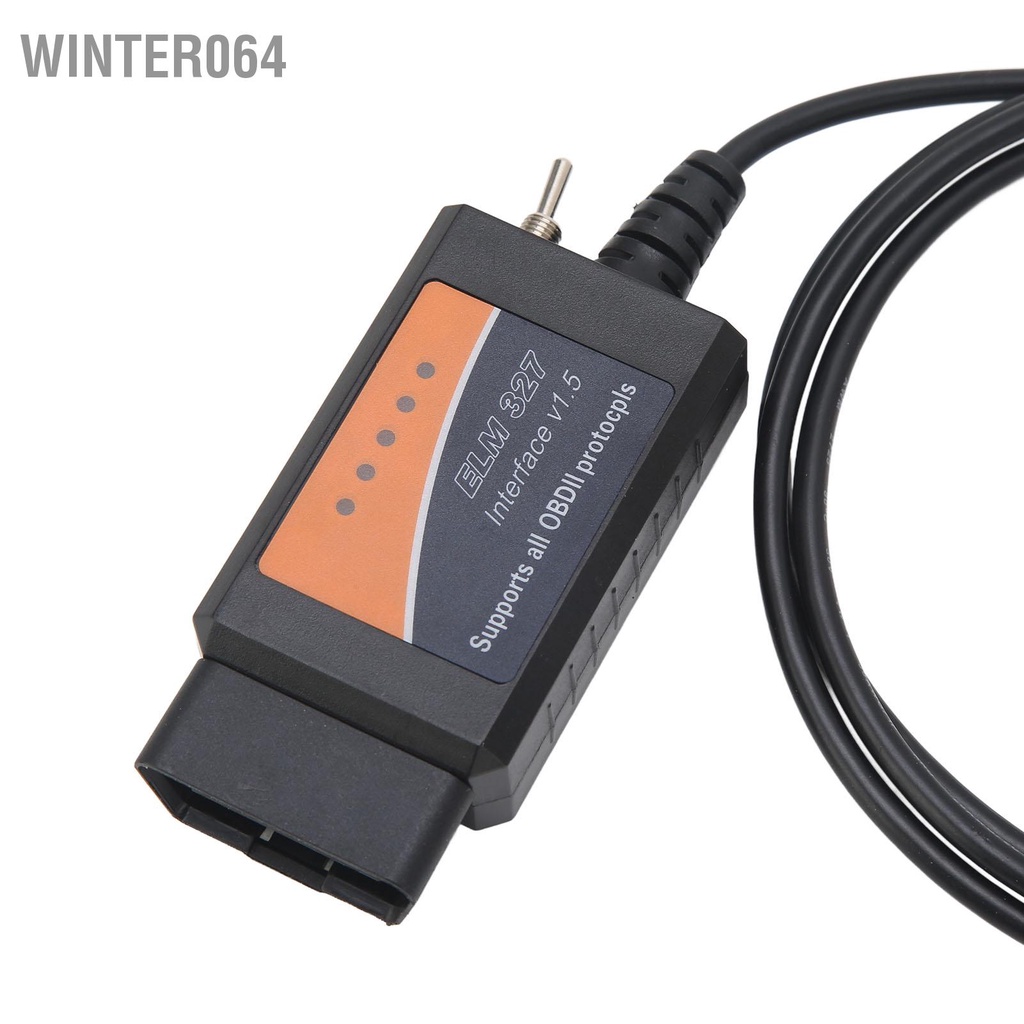 Bộ chuyển đổi USB OBD2 cho Cáp chẩn đoán máy quét mã ELM327 FORScan FoCCCus Winter064