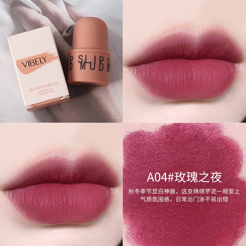 Son môi dạng lỏng dưỡng ẩm lâu trôi 6 màu sắc lựa chọn