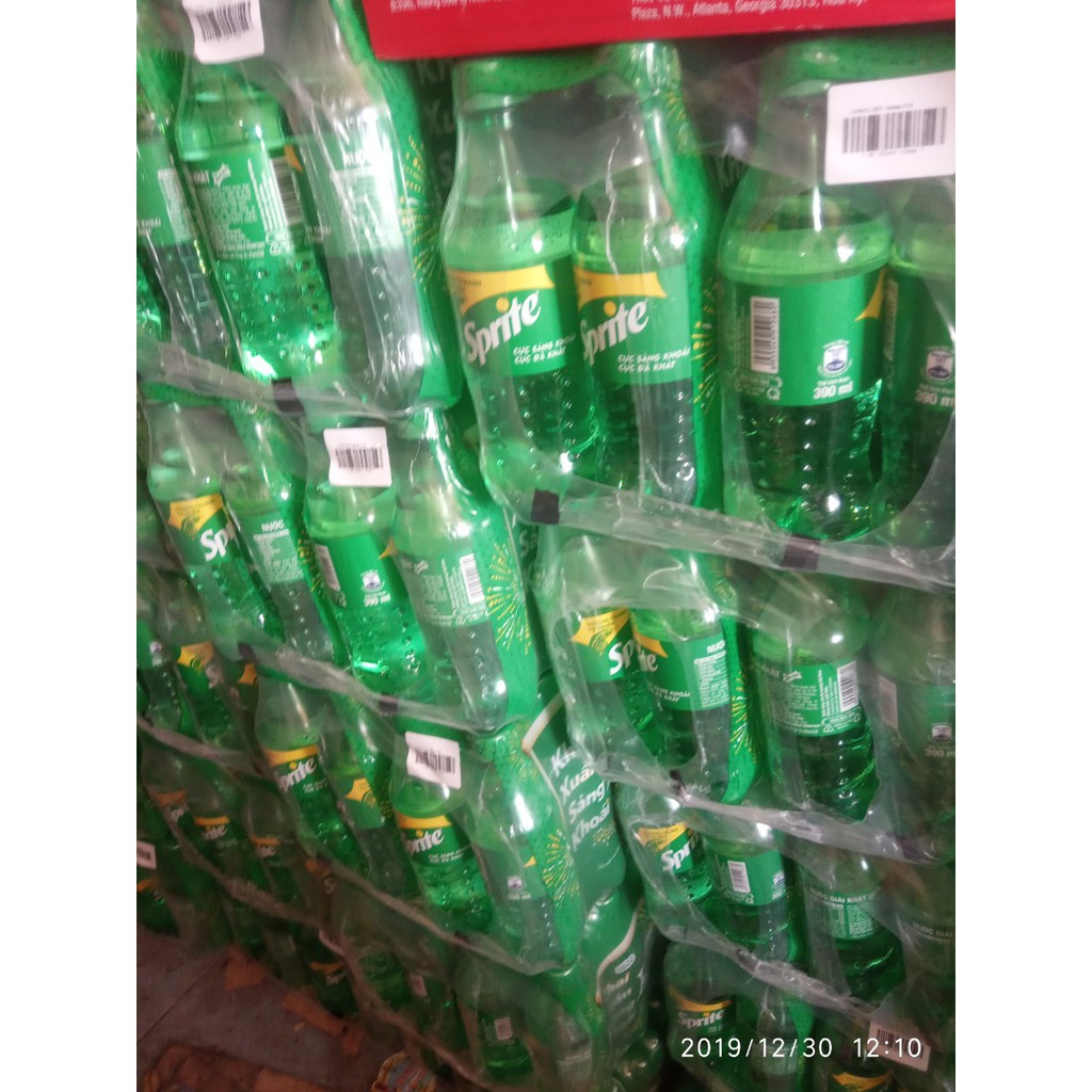 Thùng 24 chai Nước ngọt Sprite vị chanh 390ml