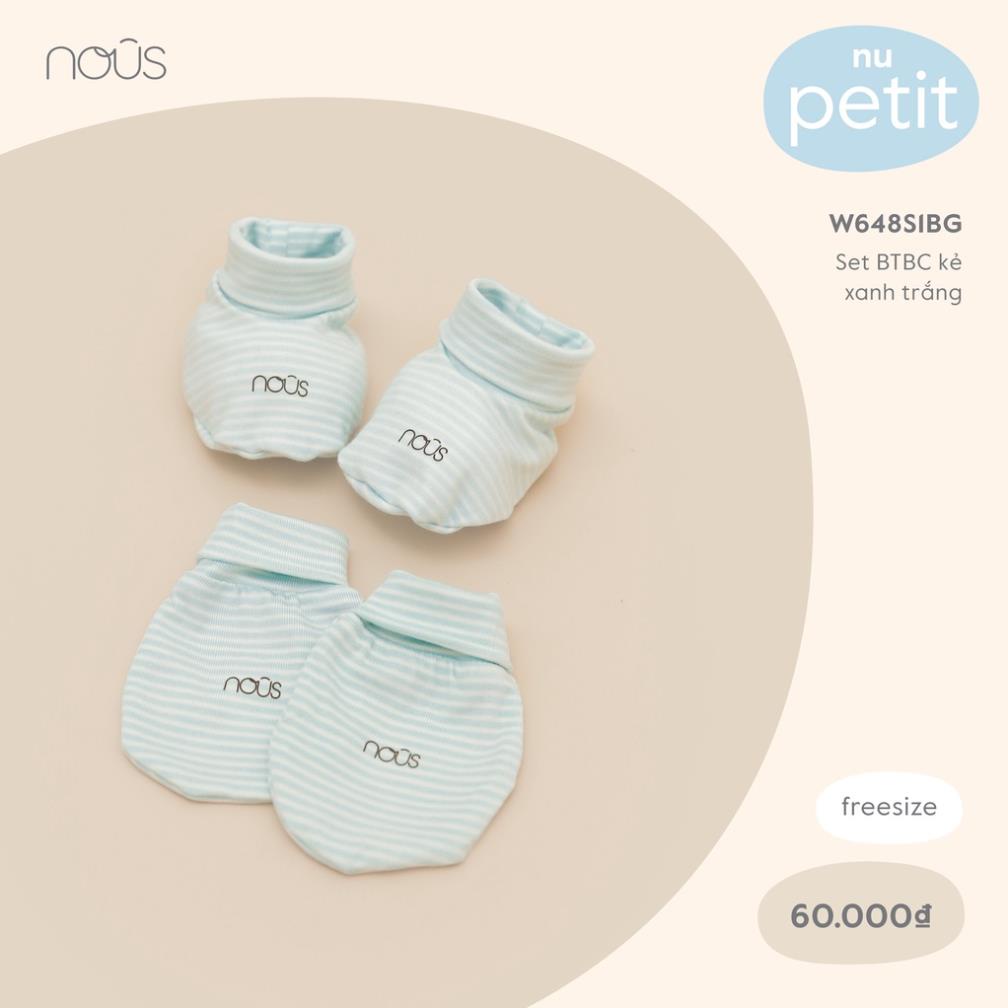 Phụ Kiện Cho Bé - Set 01 Đôi Bao Tay và 01 Đôi Bao Chân Chất Petit Nous