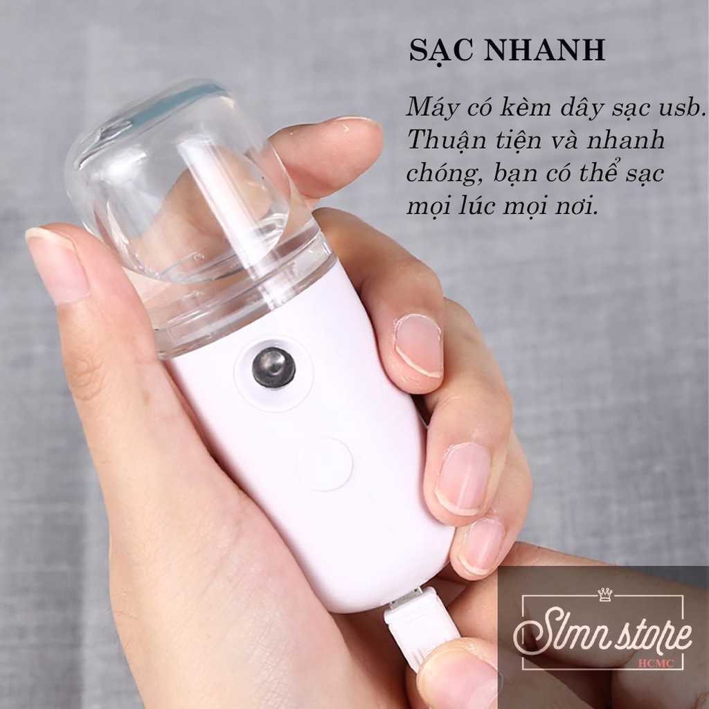 Máy Phun Sương Mặt NaNo Mini Cầm Tay Hỗ Trợ Dưỡng Da Cấp Nước, Máy Xông Hơi Tinh Dầu Tiện Dụng. SD1-Xitkhoang