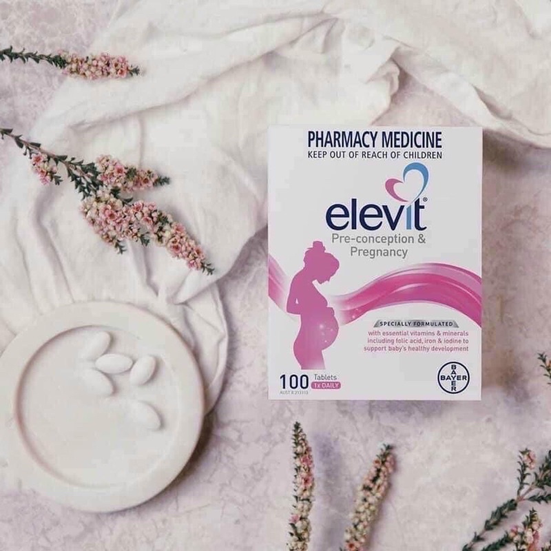 Elevit Bầu Chính Hãng Úc - Vitamin Bà Bầu 100 Viên