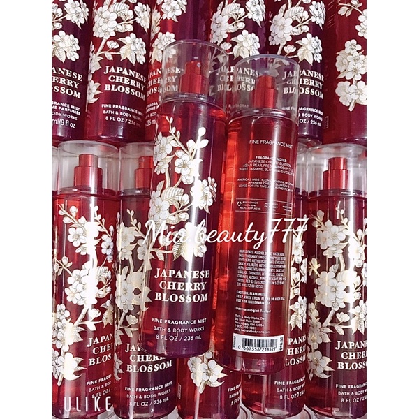 Xịt Thơm Toàn Thân Japanese Cherry Blossom Bath And Body Works USA 236ML