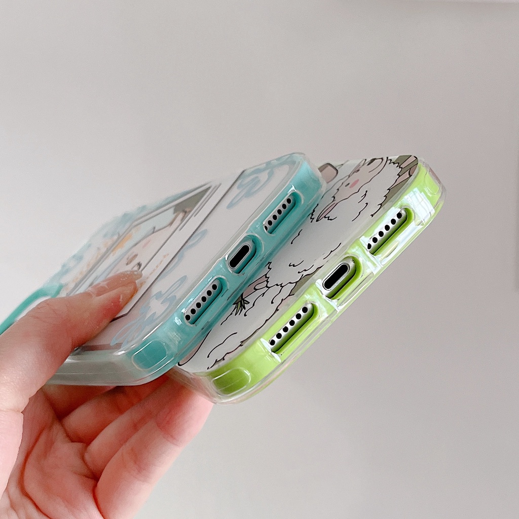 Ốp Điện Thoại Màu Kẹo Trong Suốt Chống Sốc 3 Trong 1 Cho Iphone 11 12 13 Pro Max XR X XS 6 7 8 Plus 6 7 8 SE